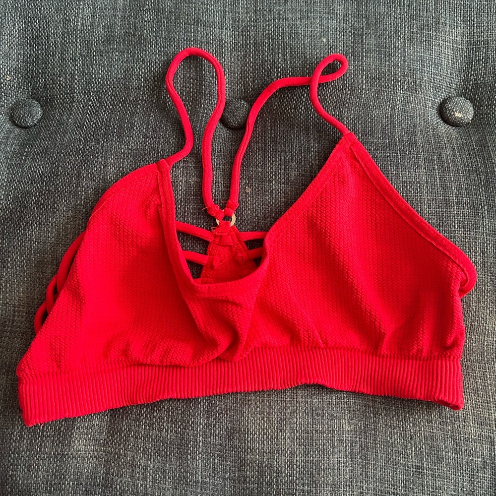 Free People Vibrant Red Bralette